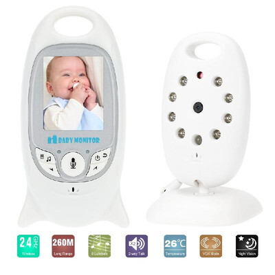 

Wireless VB601 Baby Monitor 2&quot LCD 8IR LEDs Two-way Talk 8 Lullabies EU O4CL Pocket Fetal Doppler