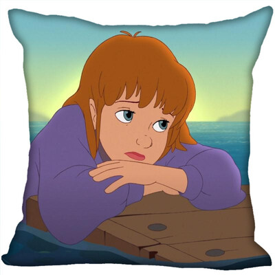 

Peter Pan Pillow Cover Bedroom Home Office Decorative Pillowcase Square Zipper Pillow Cases Satin Fabric No Fade