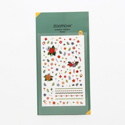 

Mohamm Japanese Cute Diary Cherry Blossom Fruite Flower Stickers Scrapbooking Flakes Scrapbook Stationery Nail Sticker