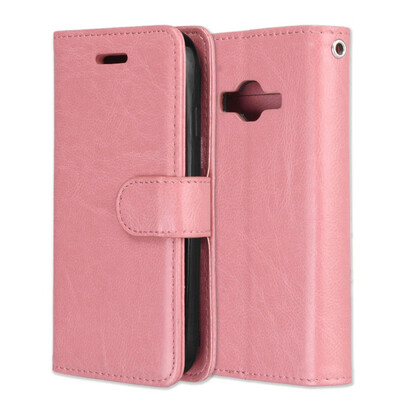 

MOONCASE Samsung Galaxy J1 mini prime 3 card photo frame leather - powder