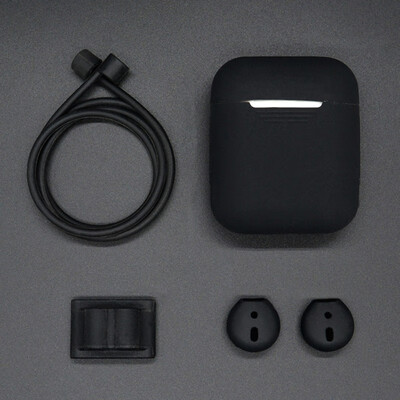 

Accessories Sets Anti-lost Silicone Holder for AirPods Portable Anti-lost Strap Cord Silicone Protective Eartips for earpods