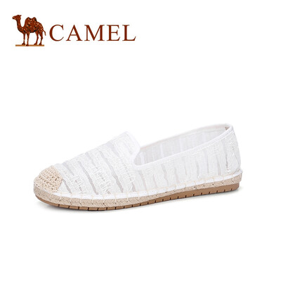 

Camel CAMEL ladies fresh&comfortable lace set flat sole shoes A912266154 white 40