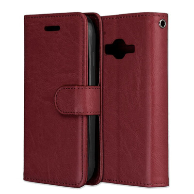 

MOONCASE Samsung Galaxy J1 mini prime 3 card photo frame holster - brown