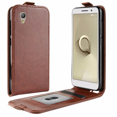 

for alcatel 1 One WIERSS Flip Leather Case for alcatel 1 One Wallet Case Leather Cover Cases Fundas Capa Coque
