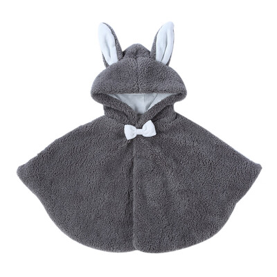 

Fall & Winter Fashion Lovely Warm Cape Baby Girls Outdoor Cute Soft Hoodies Coats with Rabbit Ear