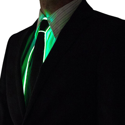

Wire Tie Flashing Cosplay LED Tie Costume Necktie Glowing DJ Bar Dance Carnival Party Masks Cool Props