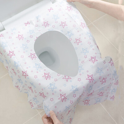 

Willstar 10PCS Large Size Disposable Toilet Seat Covers Hygienic Waterproof Potty Seat Cover Portable Travel Packed