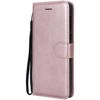 

Luxury Simple Solid Color Case For Motorola Moto G6 2018 Version Leather Card Slot Lanyard Phone Cover New Fundas P06G
