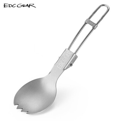 

EDCGEAR Outdoor Camping Picnic Titanium Spoon Fork