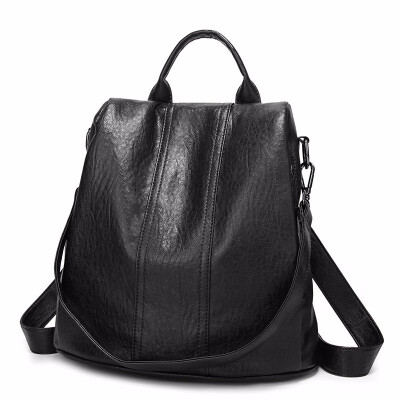 

Vinage Backpack Women PU Leather Anti Theft Travel Backpacks for Girls Multifunctional Bagpack Shoulder Bags Female Back Pack