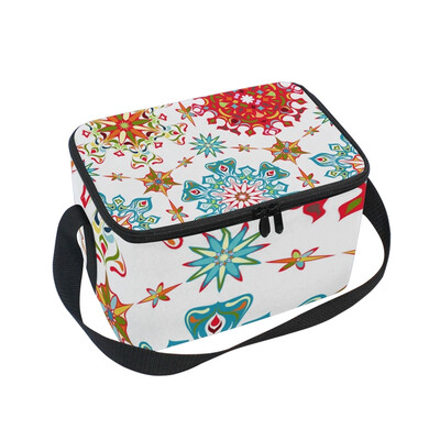 

ALAZA Insulated Lunch Box Roma Flowers Lunch Bag for Men Women Portable Tote Bag Cooler Bag
