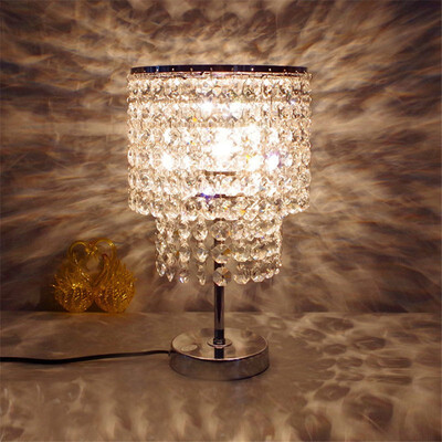 

Baycheer HL363180Breathe New Llight into Tired Room with Stylish Crystal Beads Table Lamp