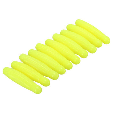 

10Pcs Fishing Lure 5cm 6cm Artificial Lure Reflective Shad Worm Environmental Maggot Grub Baits Worms Lure