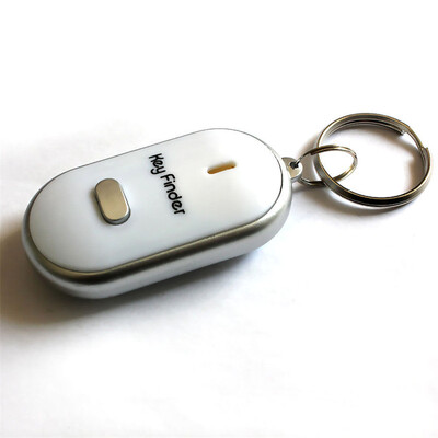 

Colorful LED Key Finder Locator Find Lost Keys Flashing Alarming Key Chain Whistle Beep Sound Control