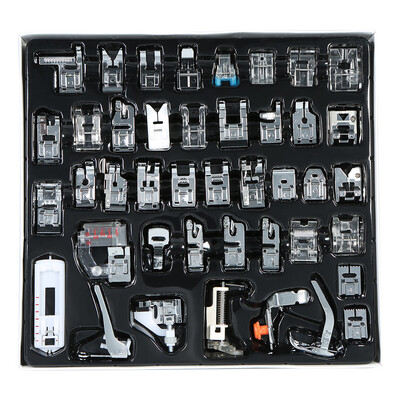

42pcs Professional Domestic Sewing Machine Presser Foot Set Hem Foot Spare Parts Accessories for Brother Singer Feiyue Janome