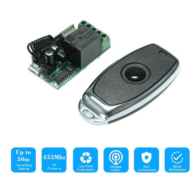 

433Mhz DC 12V Universal RF Remote Control Switch Relay Receiver Module Mini 1CH Wireless Control Switch 5PCS RF 433 Mhz Transmit