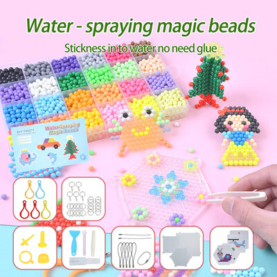 

Willstar 3000P Aquabeads Water Fuse Beads Refill in 24 Candy Colors Mixed Pack DIY Toys