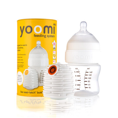 

YOOMI Baby Warmer 8oz Feeding Bottle With Slow Flow Teat Set Portable Feeding System Self-warming Bottle