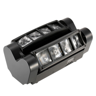 

90W RGBW 7 13 Channels LED DMX512 Sound Activated Auto Running Mini Spider Stage Beam Light Head Moving Rotatable Effect Lamp wi