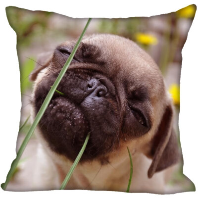 

Pug Hot Sale Pillow Case High Quality New Years Pillowcase Decorative Pillow Cover For Wedding Decorative Christmas