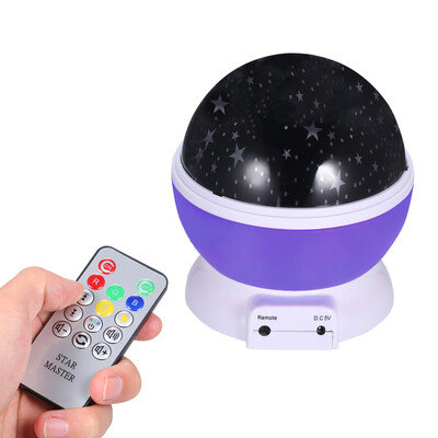 

Romantic Starry Sky Projector Light Baby Sleeping Nightlight with Remote Control Rechargeable Rotating Dreamlike Colorful LED Musi