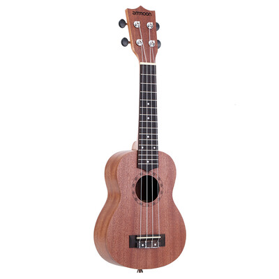 

ammoon 21" Acoustic Ukulele Sapele 15 Fret 4 Strings Stringed Musical Instrument
