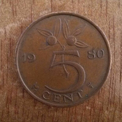

Queen Juliana Used Condition Nederland 5 Cents Coin Commemorative Collectibles European