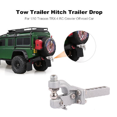 

Metal Trailer Drop Hitch for 110 RC4WD RC Crawler TRAXXAS SCX10 REDCAT AXIAL HSP RC Car Truck