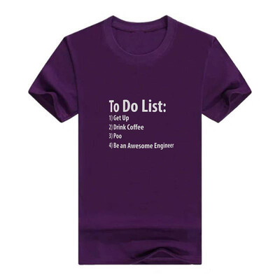 Engineer To Do List Funny Be Awesome List Engineer Gift Mans t-Shirt