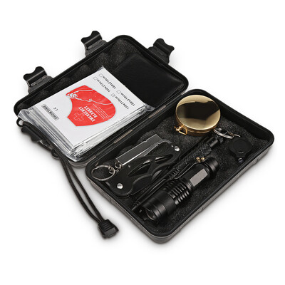 

10PCS Outdoor SOS Emergency Survival Gear First Aid Tools for Camping Hiking