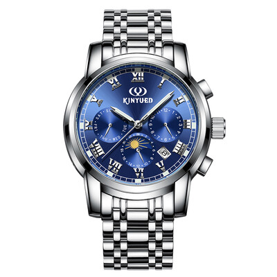 

KINYUED Business Watch 3ATM Water-resistant Mechanical Automatic Watch Luminous Men Wristwatches Male Relogio Musculino Calendar