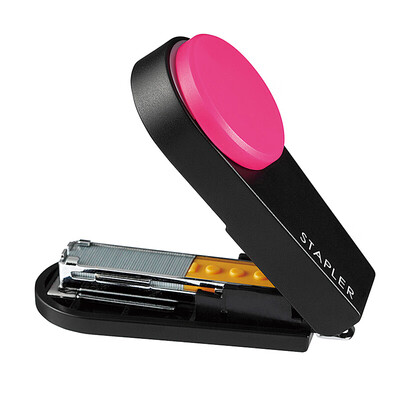 

Japan Meike MAX Mini Portable Stapler New Student Cute Stapler With Staples 10Pink HD-10XS