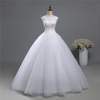 

Ball Gown Real Images Lace Tulle Wedding Dress 2016 2017 Bridal Dresses Plus Size Bridal Dresses Plus Size Shine Skirt