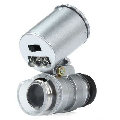 

MG9882 60x Handheld Microscope Loupe Currency Detecting with LED&UV Light