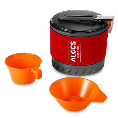 

ALOCS CW - S10 1 - 2 Person Outdoor Fast-heating Pot Camping Cookware with Bowl Cup