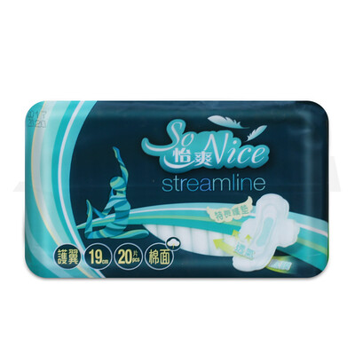 

Yi Shuang So Nice190mm sanitary napkin pad cotton soft wing pad 20 pieces bag