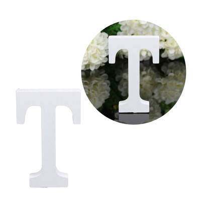 

Wooden Alphabet Letters White Wooden Wedding Supplies Photography Props Festival Party Decorative