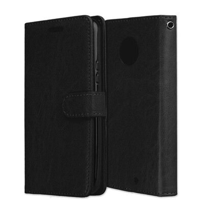 

MOONCASE Motorola Moto X4 3 Card Photo Frame Holster - Black