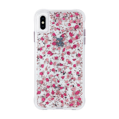 

CASE-MATE Apple iPhone XS Max 65 Inch Gold Foil Dry Petal Mobile Shell Cover Transparent Fashion Female Purple