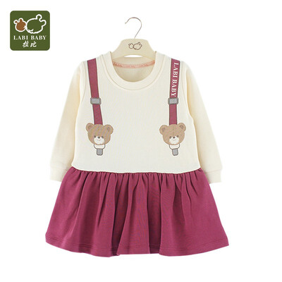 

LABI BABY casual print dress LRCBE14302