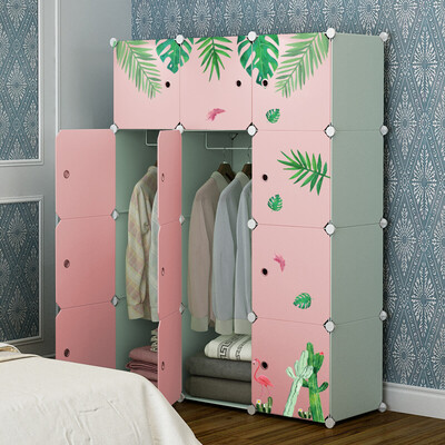 

Star found simple storage cabinet plastic storage box wardrobe closet combination toy storage box locker