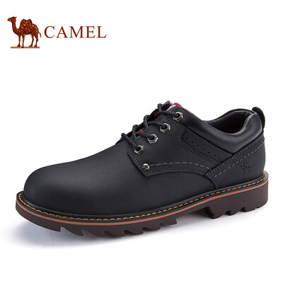 

Camel CAMEL outdoor casual leather tooling Martin shoes male A832396360 black 44