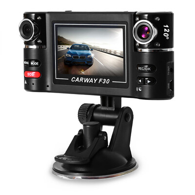 

F30 Dual Lens 27 inch Auto Camcorder Car DVR Camera HD Windshield Driving Recorder