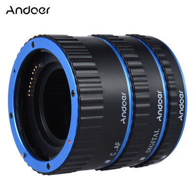 

Andoer Colorful Metal TTL Auto Focus AF Macro Extension Tube Ring for Canon EOS EF EF-S 60D 7D 5D II 550D Red