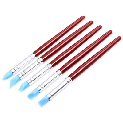 

5pcs Silicone Cake Engraving Pen Brushes Fondant Decorating Baking Tools