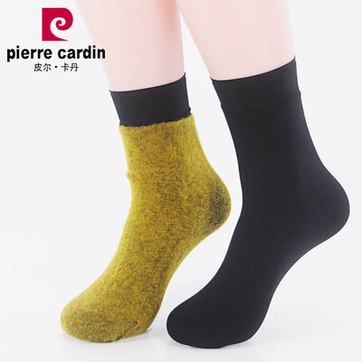 

Pierre Cardin warm socks fire god velvet thick socks female PI fiber double gold brushed warm socks black 1 pair