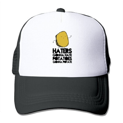 

Haters Gonna Hate Potatoes Gonna Potate Adjustable Printing Snapback Mesh Hat Unisex Adult Baseball Mesh Cap