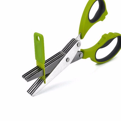 

Stainless Steel Hand Scissors Multi Layers Shredding Scissor Kitchen Cutter Protect Security Vegetable Choppers Graters