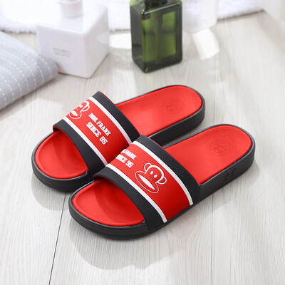 

PaulFrank big mouth monkey male&female couple models home bathroom bath home outdoor beach sandals&slippers PF729 big red 41
