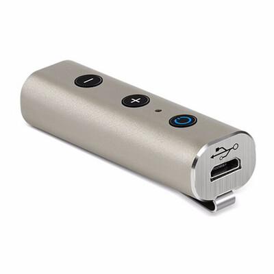 

Portable Wireless Bluetooth Receiver Bluetooth 42 Adapter AUX Hands-Free w Microphone for Phone Car Home Audio System Silver